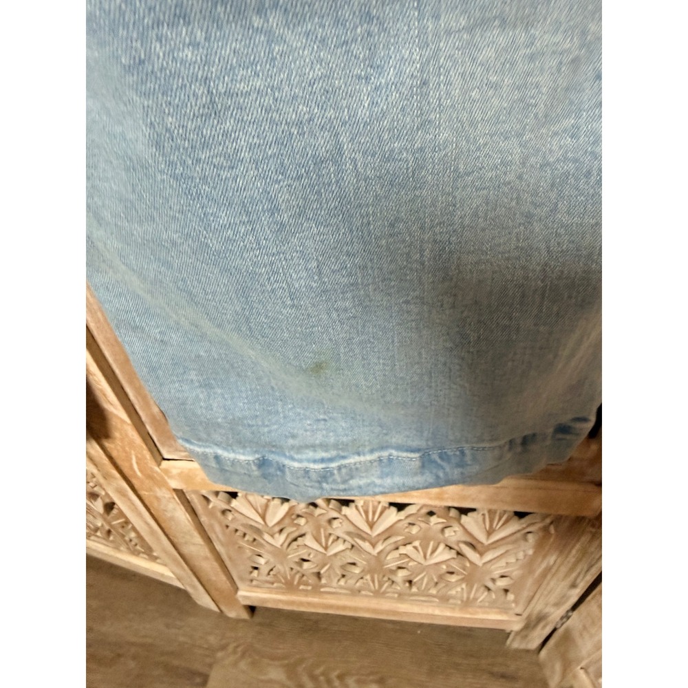 Old Navy Extra Sky-Hi Wide Leg Jeans Light Wash Patch Pocket Size 6 - Picture 5 of 9